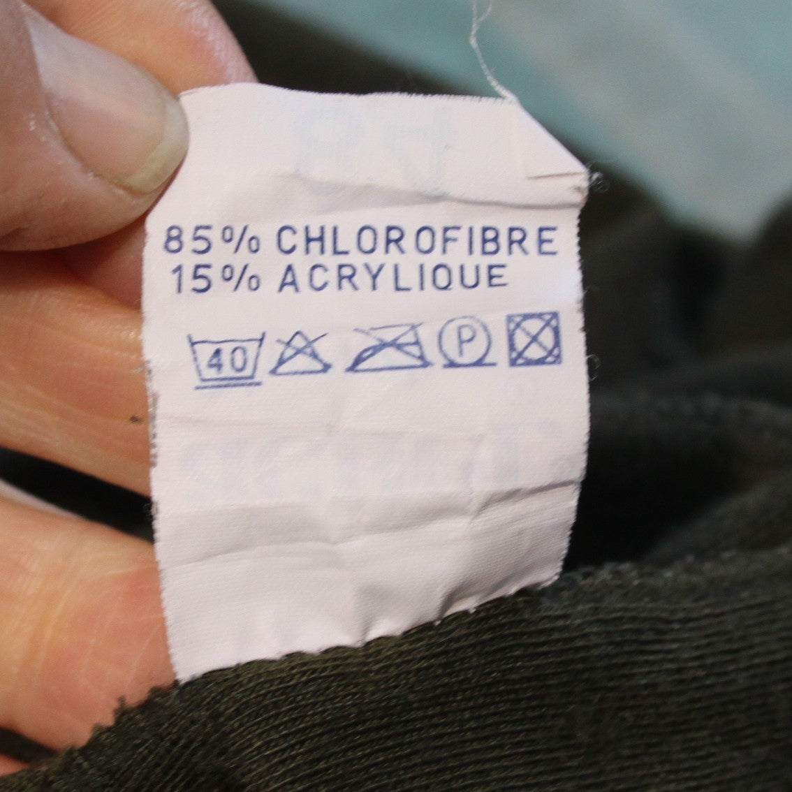 Genuine Surplus French Chlorofibre Thermal Long Johns 32"W Olive(3836)