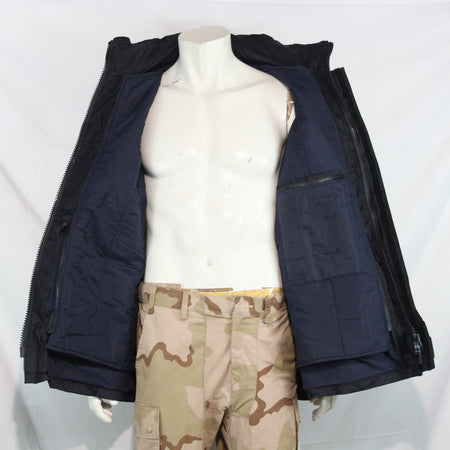 Genuine Surplus French Firefighters jacket Navy Water Resistant 46" (3219)