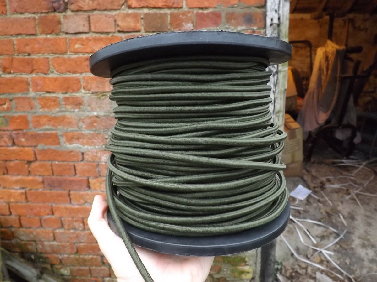 6mm Shockcord Bungee Cord Olive Green Strong Stretchy Elasticated