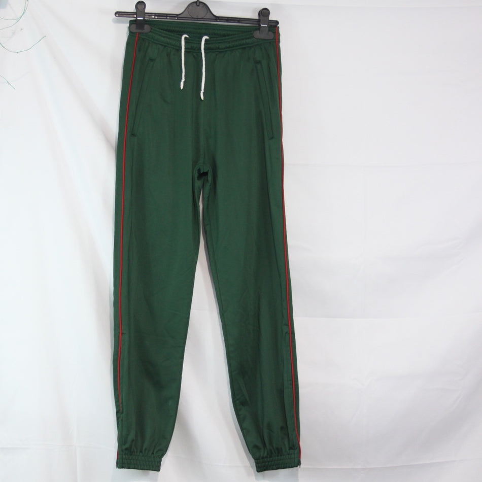 French Army Tracksuit Trousers Jogging Bottoms Green 26" Waist (3896)