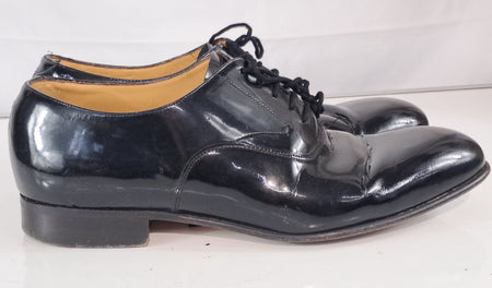 Genuine Surplus British Mens Mess Dress Shoes Formal Black Leather Grade 2 (2410