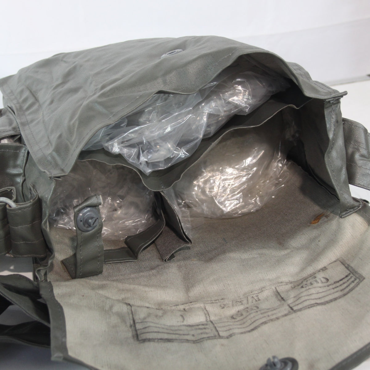 Genuine Surplus Hungarian Army Side Bag Waterproof Fabric PVC Small Bag (3755)