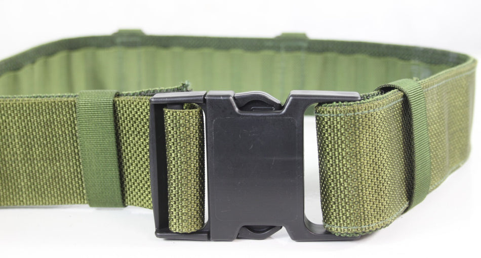 Genuine Surplus British Forces Dark Olive Webbing Belt Plastic Buckle (2429)