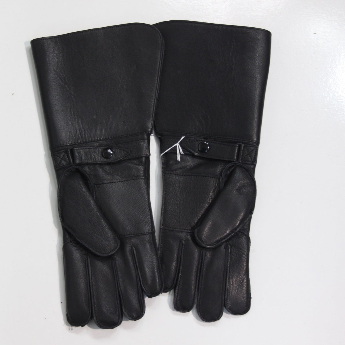 Black Leather Motorbike Gloves Dispatch Rider Size Small UK 8.5 (3910)