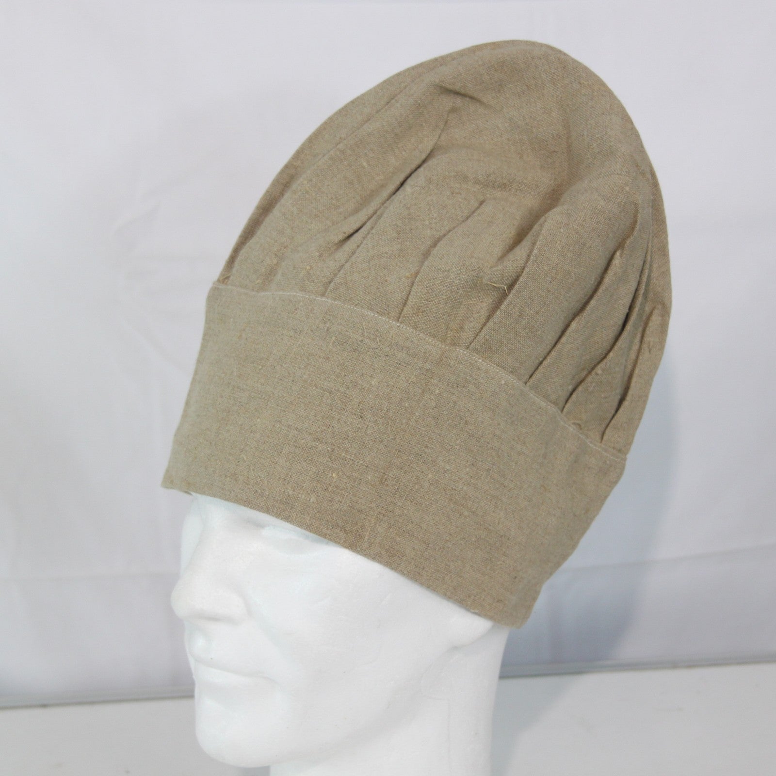 Genuine Surplus Military Chef's Hat Beige Hessian High Large/XL (3944)