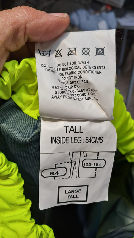 Genuine Surplus British Forces High Visibility Waterproof Overtrousers L (3069)