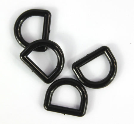 D-Rings Dees Buckles Black Tan Plastic Loops Rucksacks Replacement All Sizes
