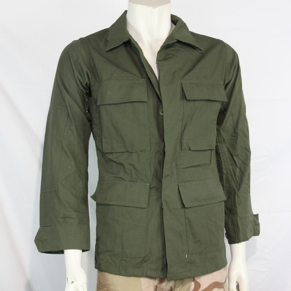 Truspec Lightweight Ripstop green BDU Army Style Shirt XS 33" Chest (3348)