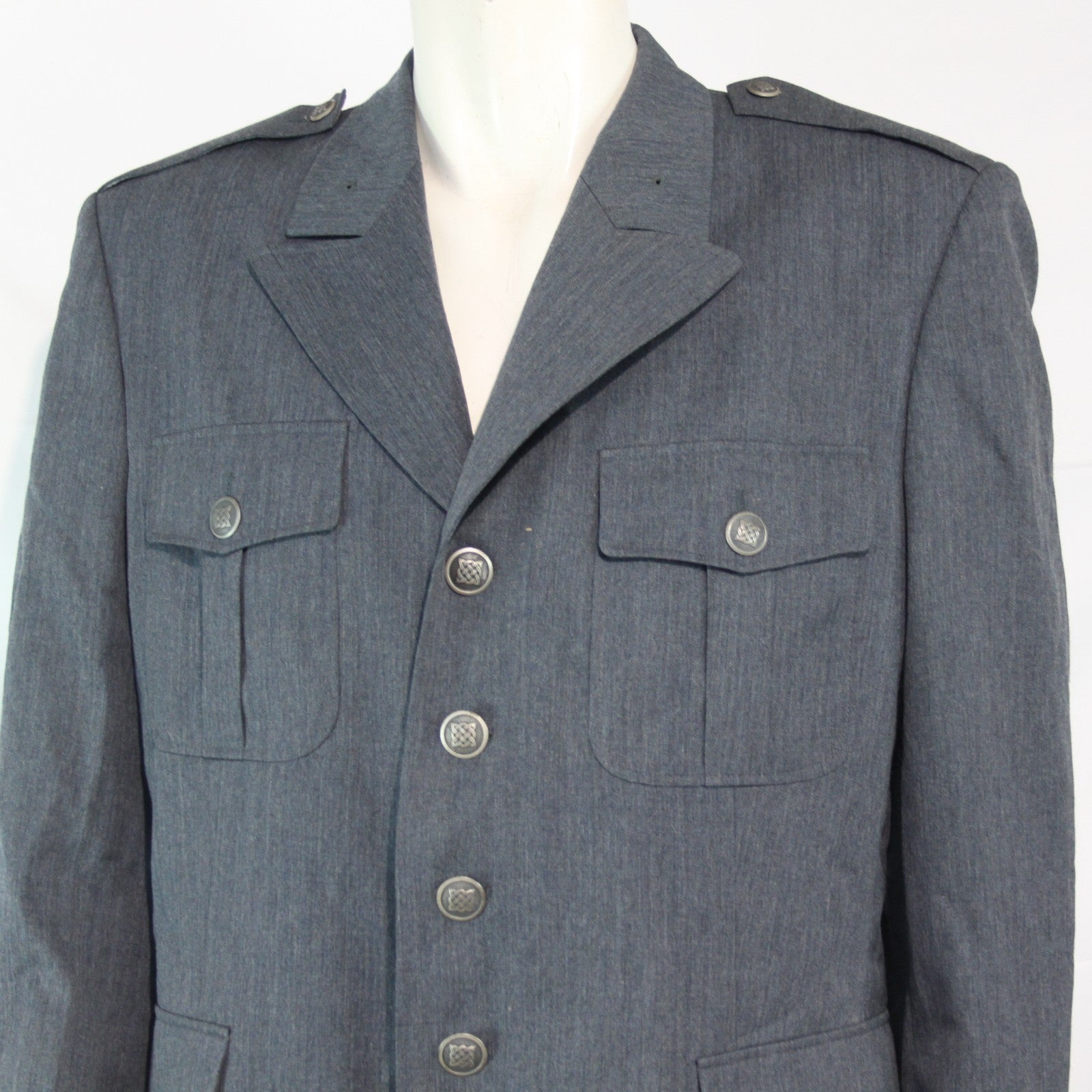 Genuine Surplus Bulgarian Army Dress Uniform Jacket Blue  46" Chest (3566)