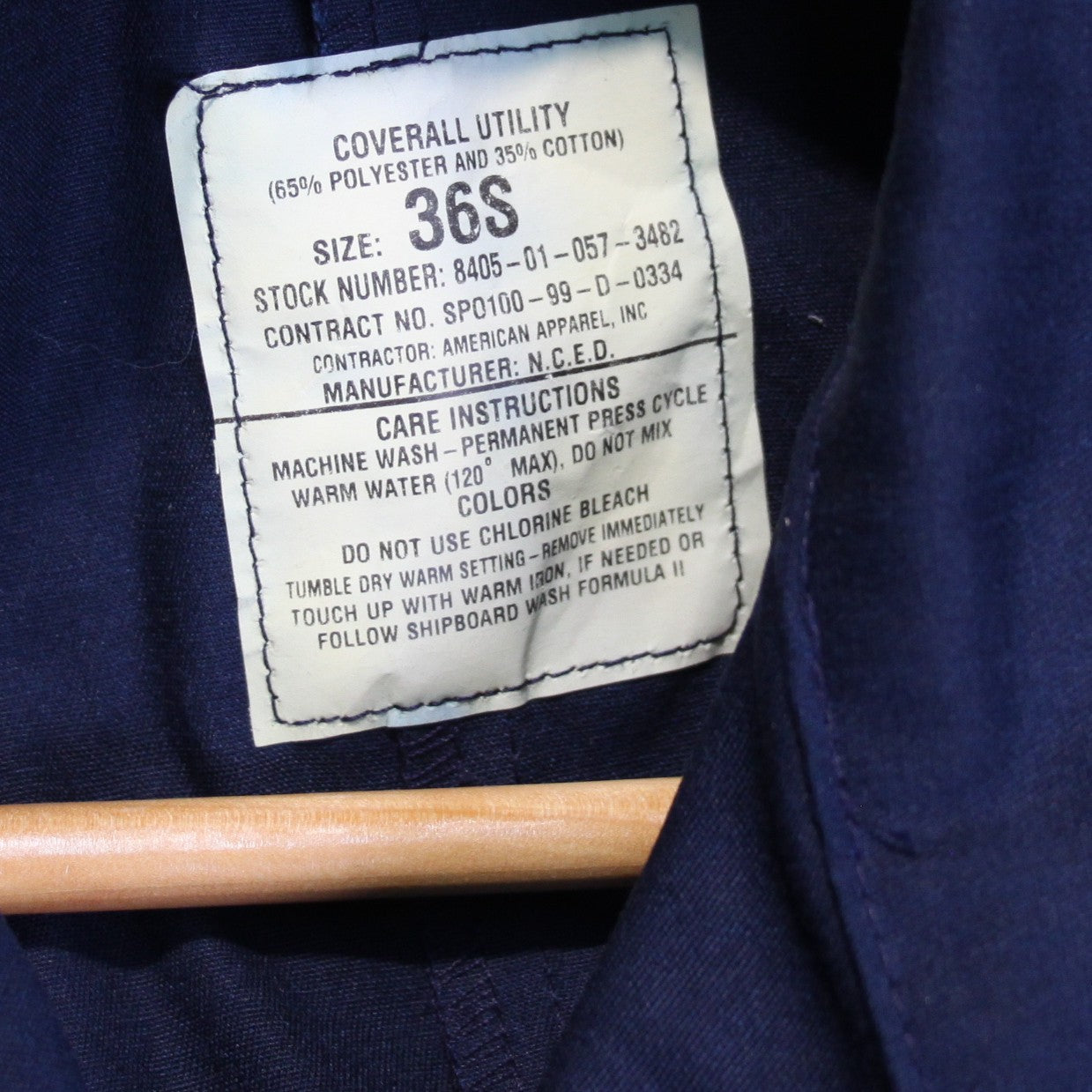 US Navy Military Utility Coverall Overall Genuine Surplus 44" Chest (3521)
