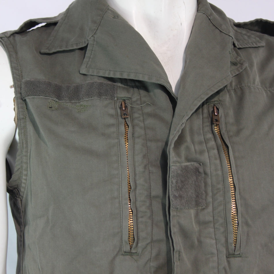 Genuine Surplus French Jacket Converted to Gilet Sleeveless Canvas 34"  (4211)