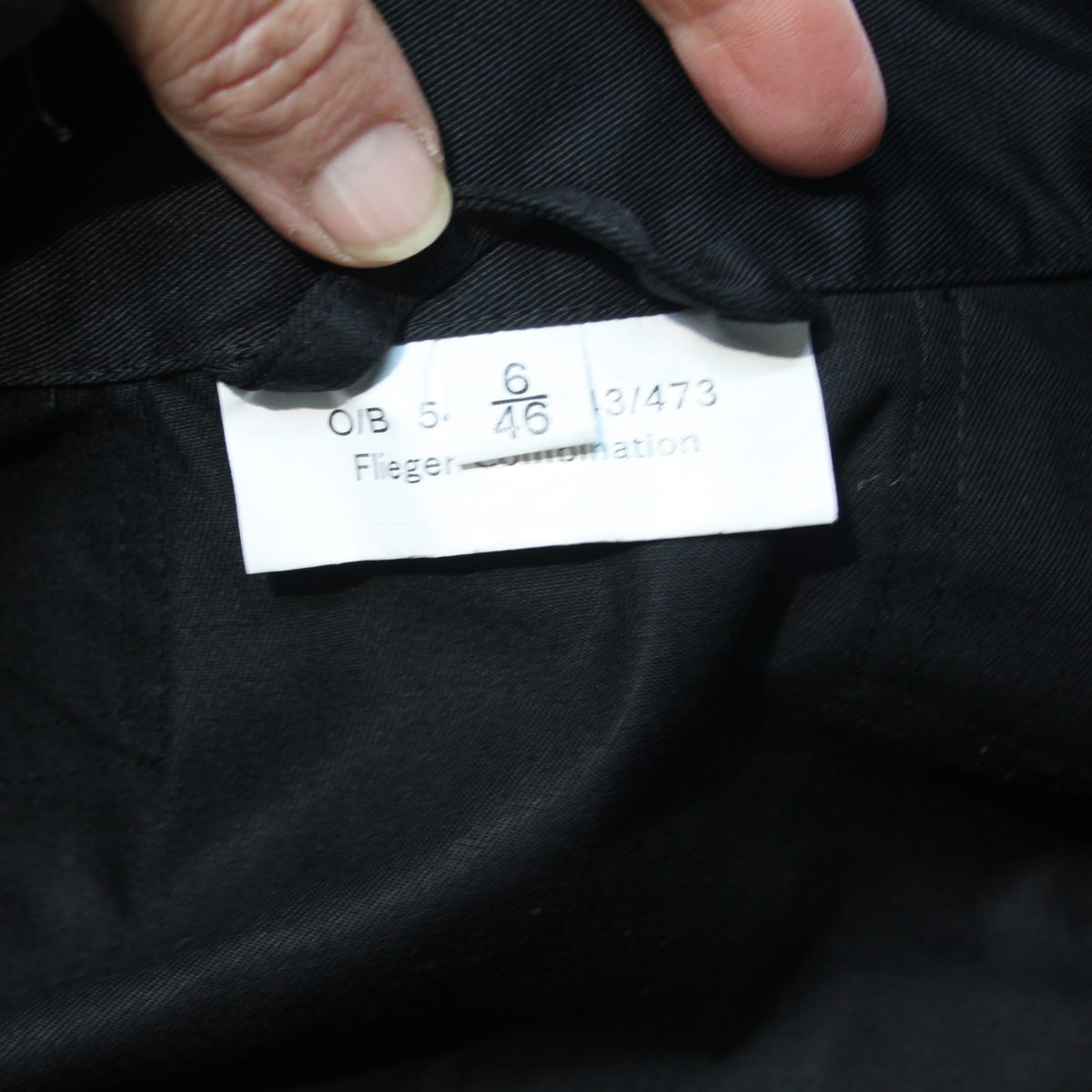 German Military Style Flight Suit Black Coverall Army Airforce 36" Chest (3999)