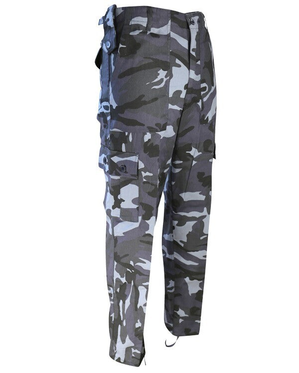 Kombat Night Urban Black Blue Combat Trousers Army Camo Pants Military Tactical
