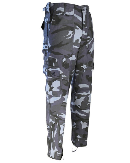 Kombat Night Urban Black Blue Combat Trousers Army Camo Pants Military Tactical