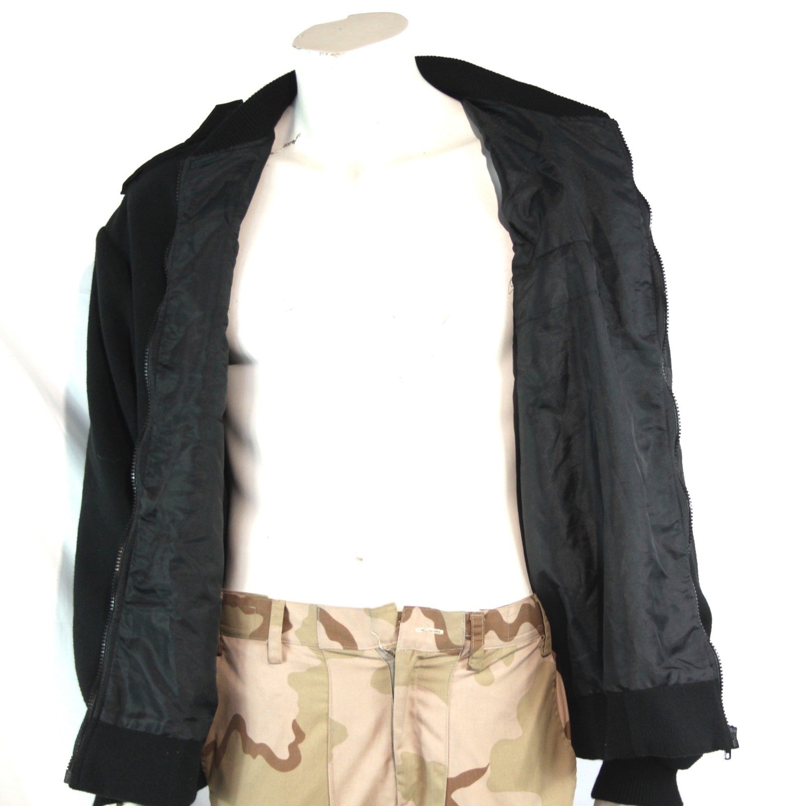 Genuine Surplus Fleece Jacket Warm Fully Lined Black  44-46" (4122)