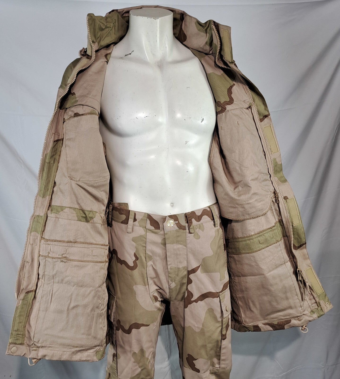 NEW Rare Genuine Surplus Dutch Ripstop Windproof Smock Desert Camouflage Jacket