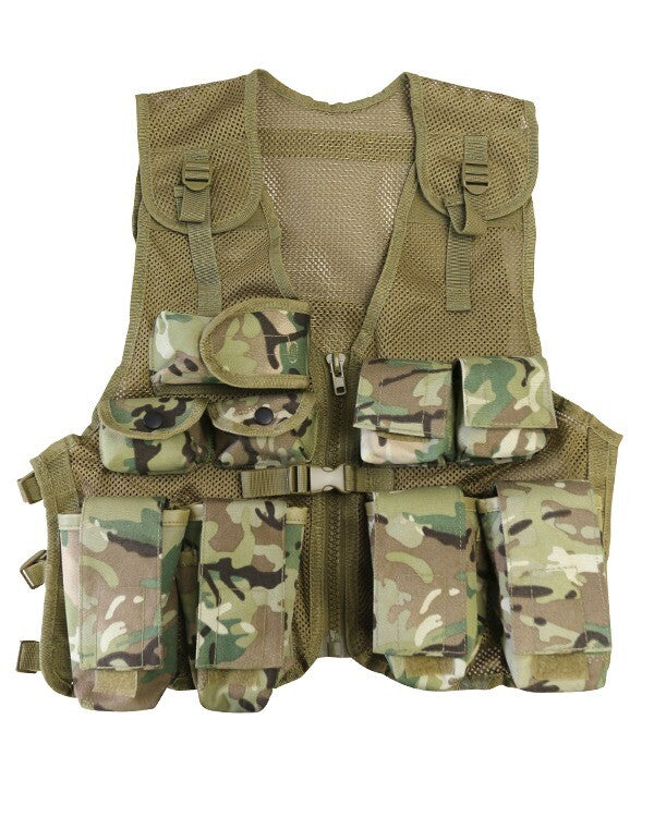 Kids Camouflage Assault Vest Childrens MTP/HC/BTP Camo Action Vest Army Forces