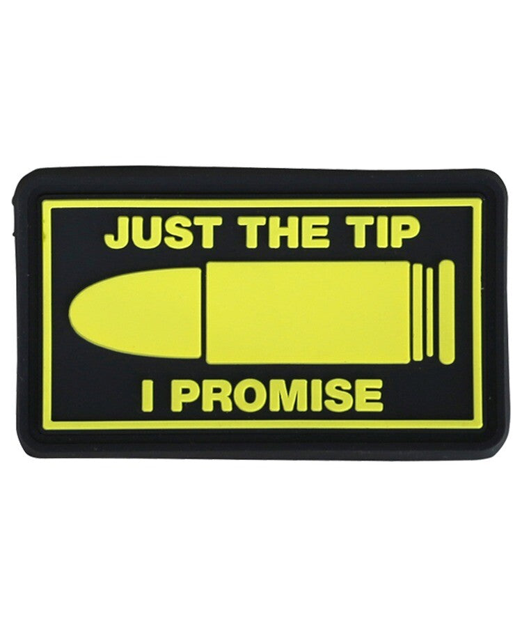 KT Just The Tip PVC Rubber Morale Patch tactical hook Army Airsoft 3D