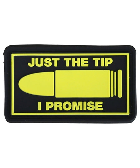 KT Just The Tip PVC Rubber Morale Patch tactical hook Army Airsoft 3D