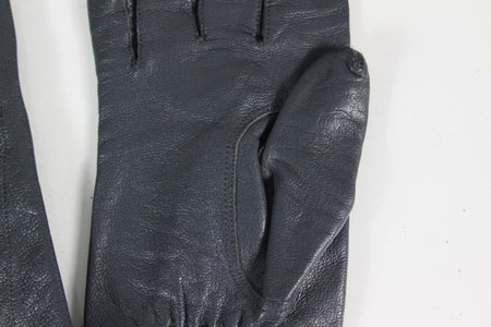 Genuine Surplus German Grey Leather Flight Gloves Aviation Military unlined