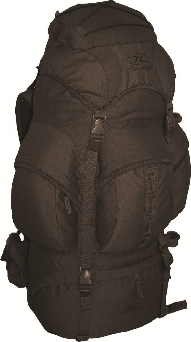 ED Highlander Forces 66 Litre Rucksack Black Olive Military Bergen