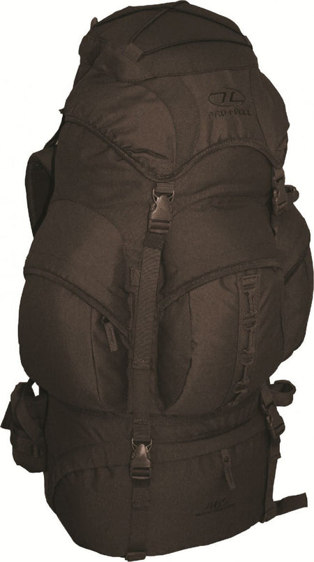 ED Highlander Forces 66 Litre Rucksack Black Olive Military Bergen