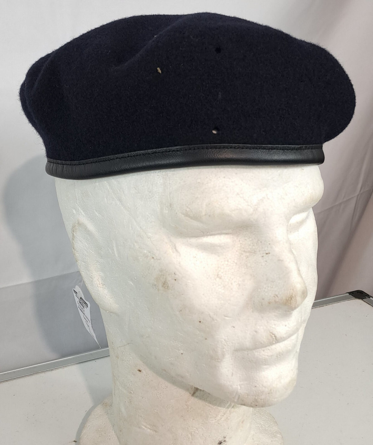 Genuine Surplus French  Army Dark Navy Beret hats Wool Supergrade w small holes