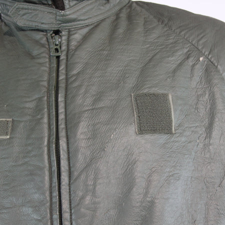 Genuine Surplus French Military Leather Style Cold Weather jacket Olive (3792)