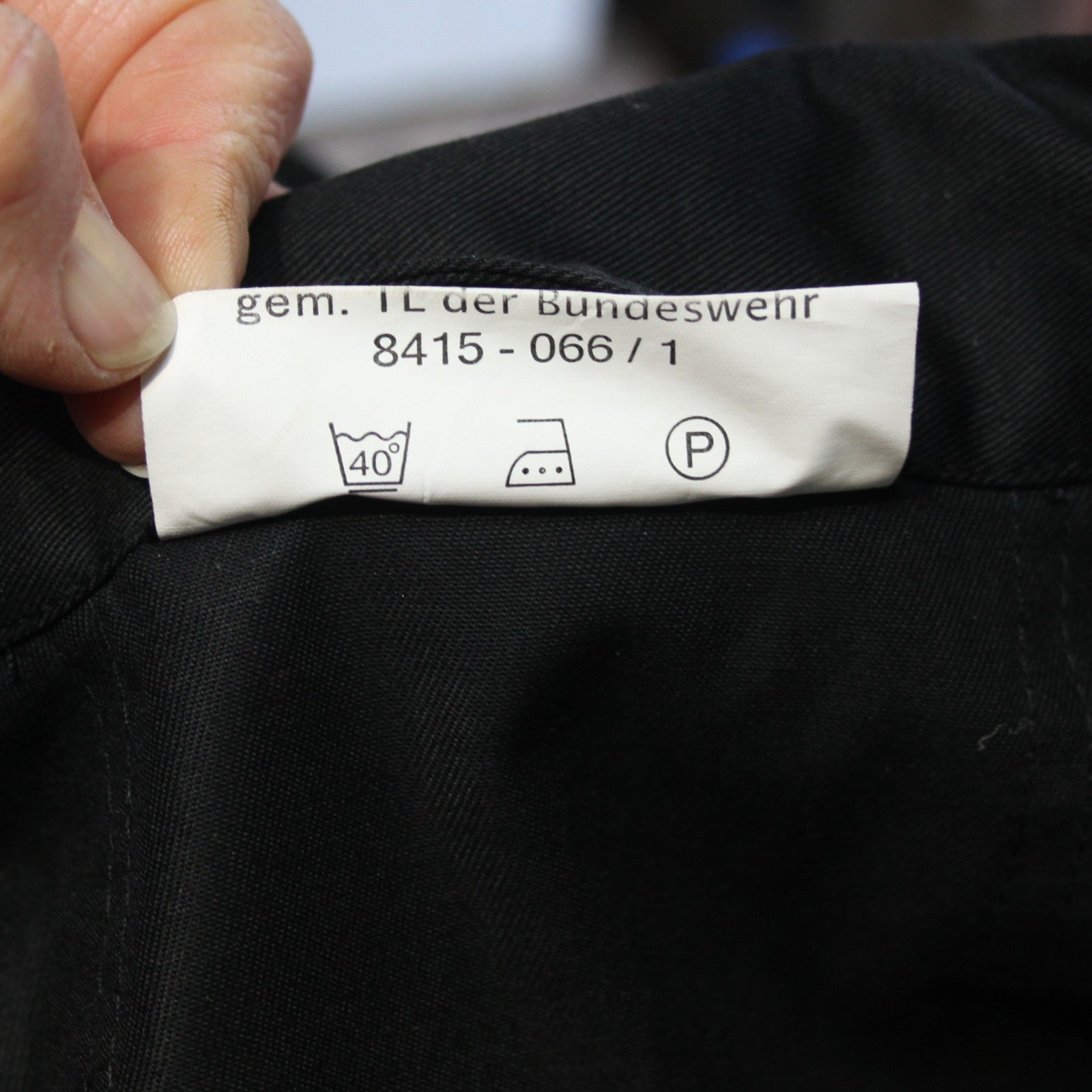 German Military Style Flight Suit Black Coverall Army Airforce 36" Chest (3999)