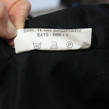 German Military Style Flight Suit Black Coverall Army Airforce 36" Chest (3999)
