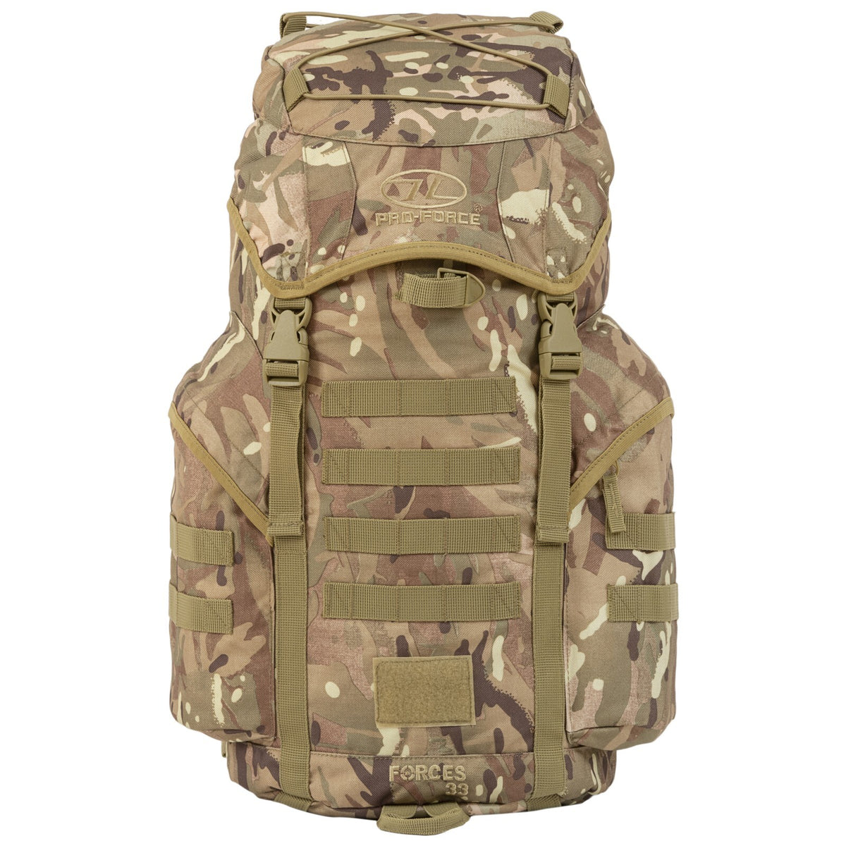 Highlander Forces 33L Rucksack Backpack Bergen Military Camo Olive Black
