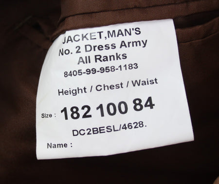 Genuine British Army Uniform Jacket Mens Dress Jacket Tan All Sizes Grade 2