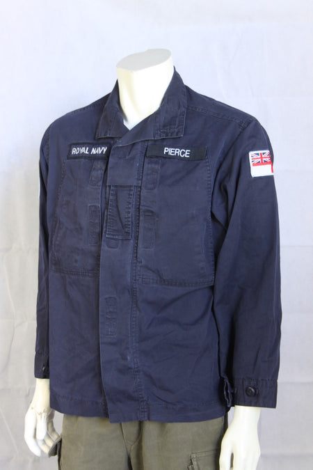 Genuine Surplus Royal Navy British Naval PCS H/W Shirt Badged G1