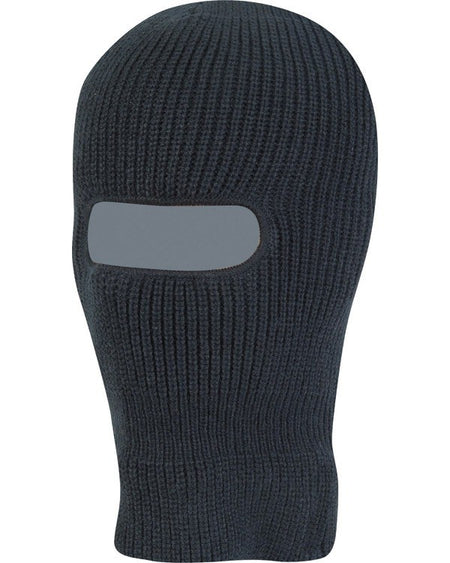 Knitted Balaclava Open Face Thermal Acrylic Cold Weather Warm Olive Green Black