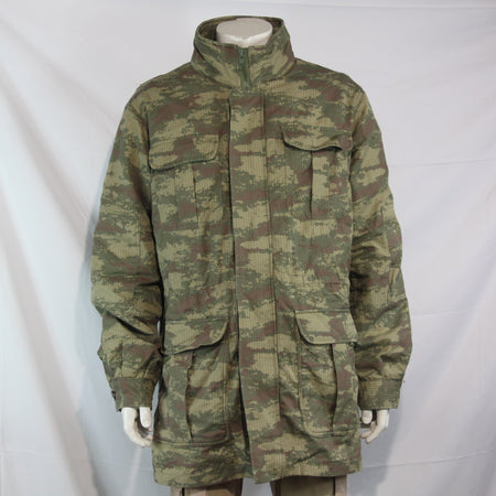 Genuine Surplus Turkish Army Camo Parka Fleece Lined Jacket 40-42" (3767)