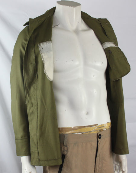 Genuine Surplus Czech Unlined Lighweight Jacket Olive Army 1976 36" Chest (1415)
