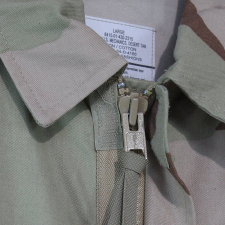 Rare US Army Tricolor Desert Camo Coverall Genuine Surplus Large 41-45" (3516)