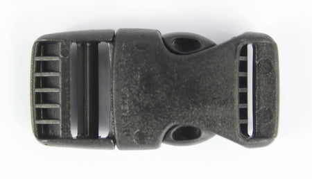 Rounded Side Release Buckles Black Plastic Clips Rucksacks Replacement All Sizes