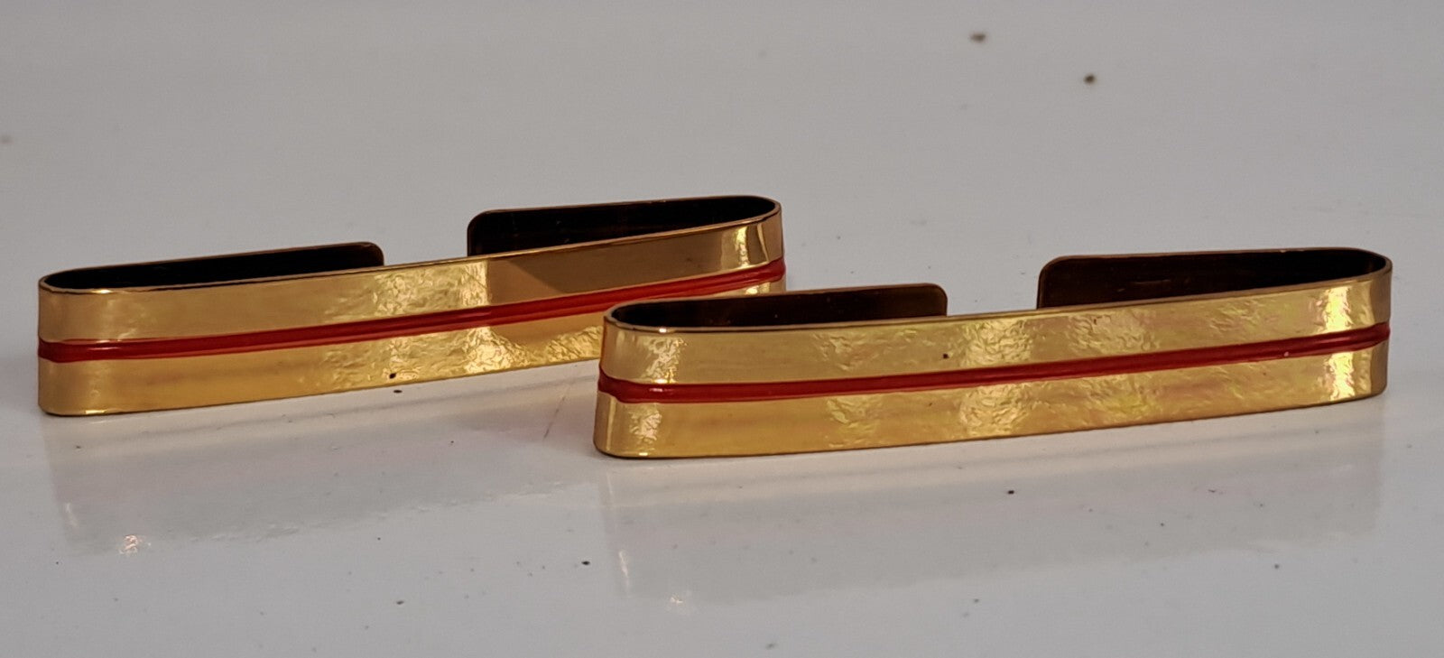 NEW Genuine Surplus French Rank Slide Pair Adjudant Chief Metal Epaulette 1570