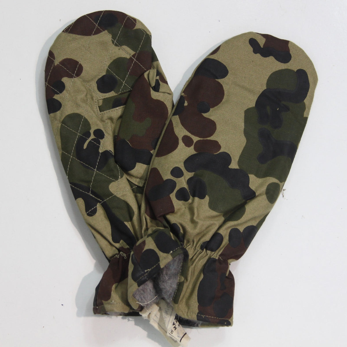 Thermal Padded Lined Romanian Army Mittens Genuine Surplus Camo Large (3920)