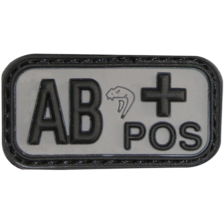  New Black  Blood Group Rubber Patches Viper Army RAF SAS Patch Badge