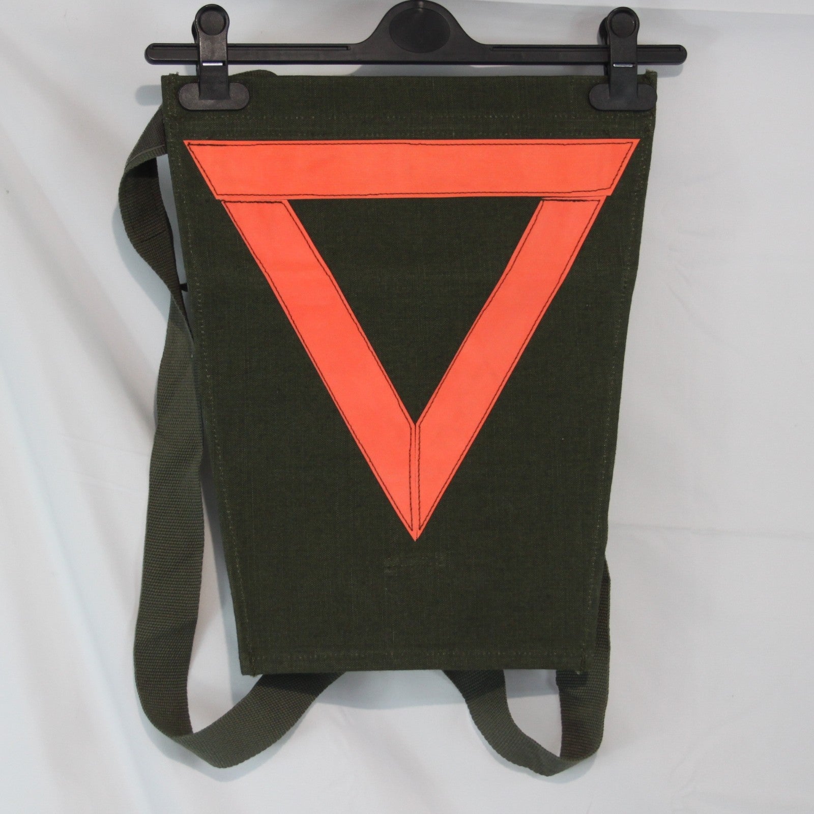 Military Warning Triangle Strap-on Genuine Surplus for Wide Load Canvas NEW 3748