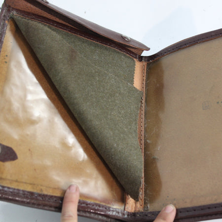 Genuine Surplus  Red Brown Vintage Leather Map Case Army (3399)