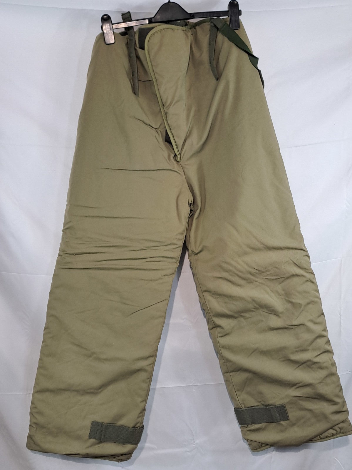 Genuine Surplus French Army Fur Lined Winter trousers Thermal Olive Green (2780)