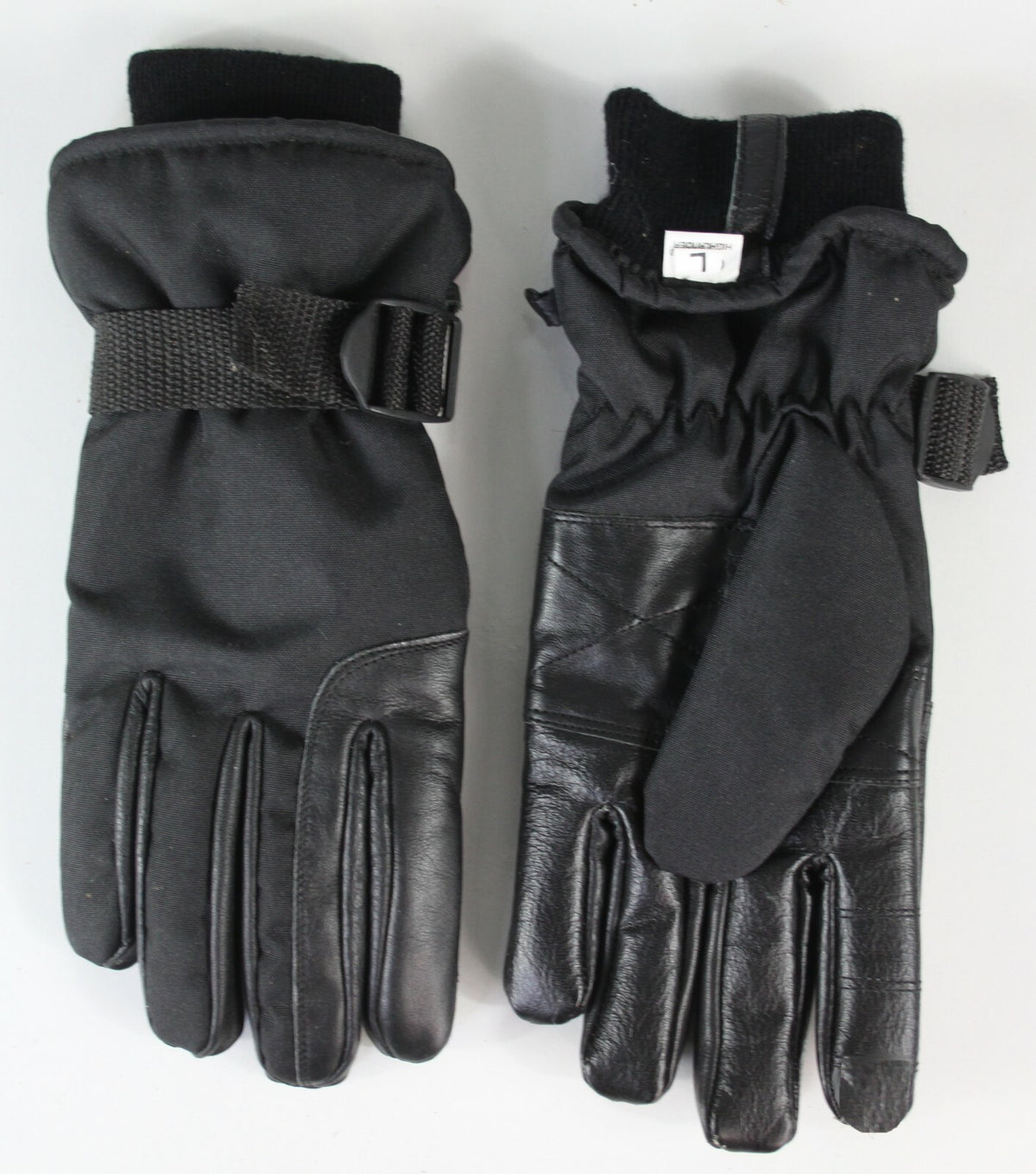 Highlander Faux Leather Palm Windproof Cold Weather Snow Thermal Small Gloves