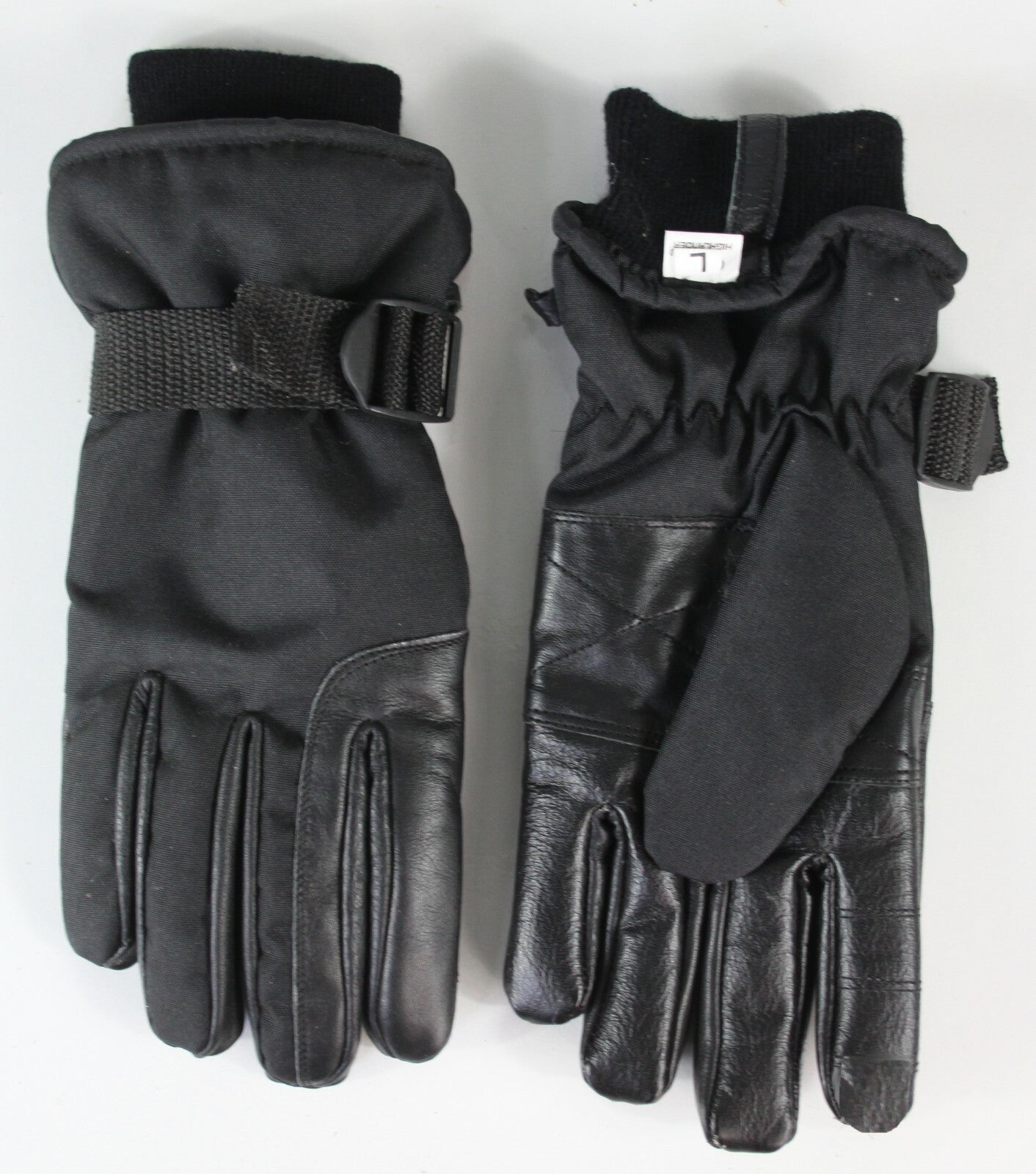 Highlander Faux Leather Palm Windproof Cold Weather Snow Thermal Small Gloves