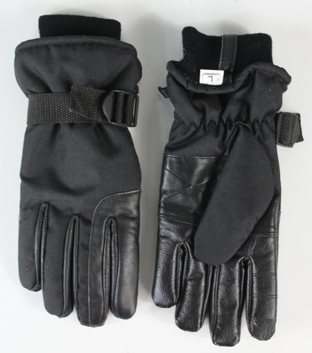 Highlander Faux Leather Palm Windproof Cold Weather Snow Thermal Small Gloves
