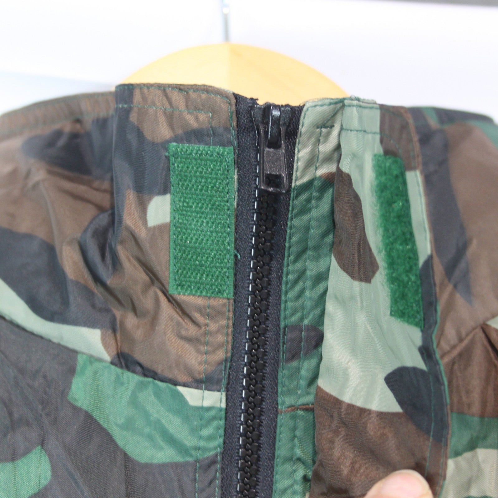 Water Resistant Packaway Lightweight Jacket Trouser Set Woodland Camo M (3953)