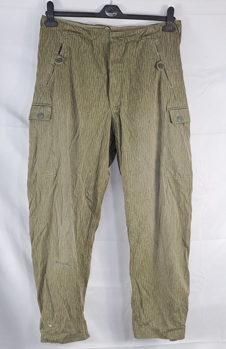 Genuine Surplus East German Army Vintage Rain Drop Camo Trousers Grade 2