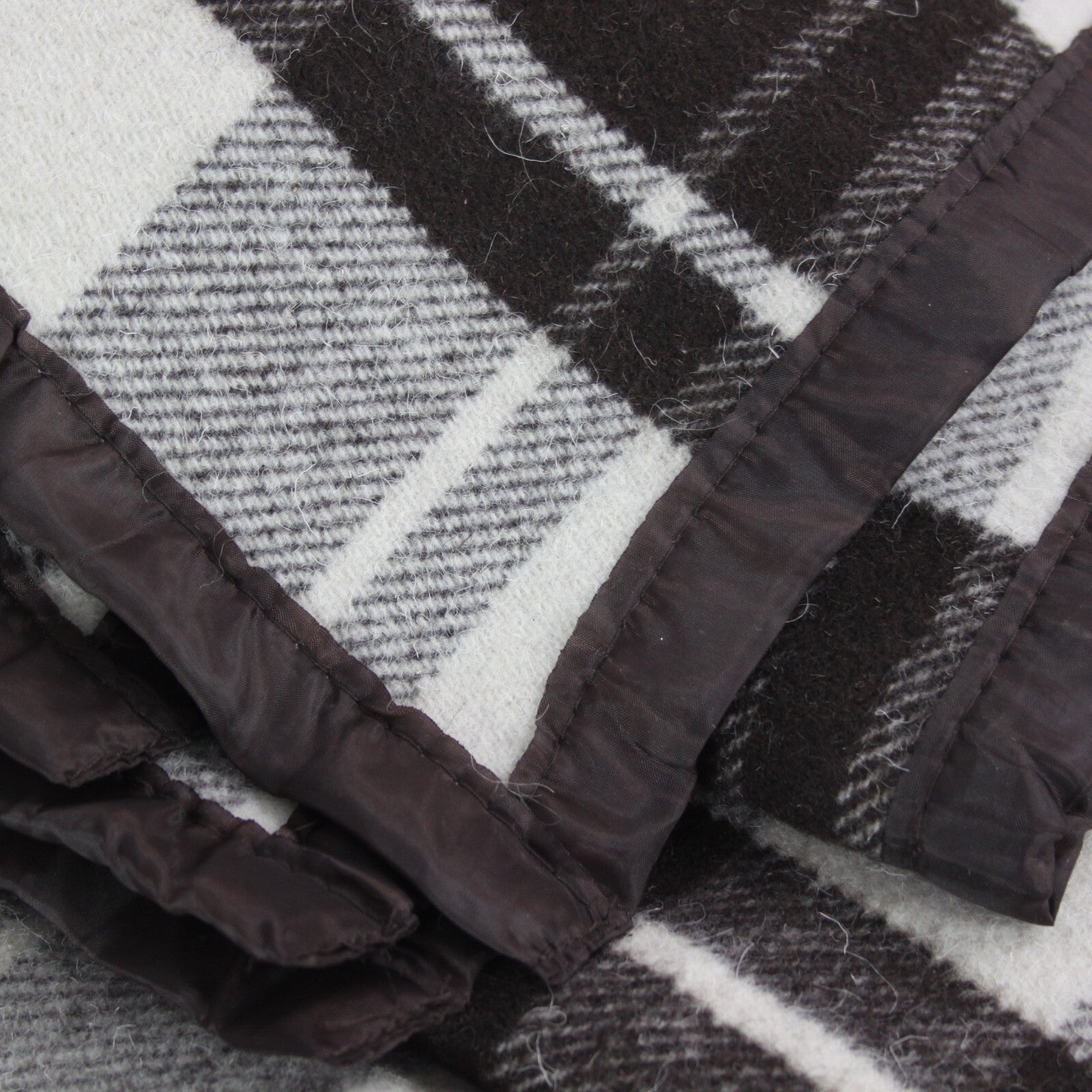 Genuine Surplus Romanian Army Military Blanket 70% Wool Check (3250)